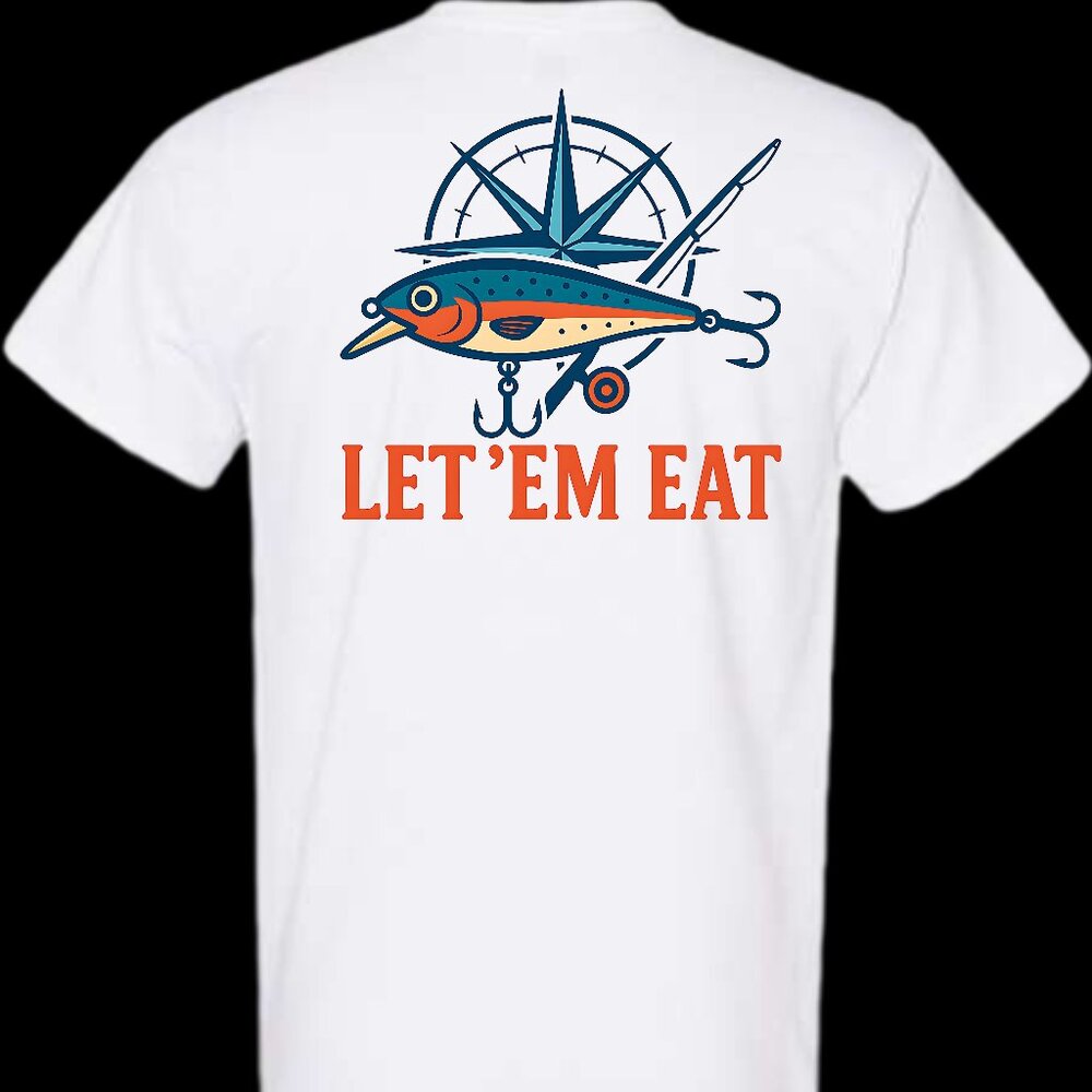 Let'Em Eat Salt Water Fishing Lure Short Sleeve T-Shirt